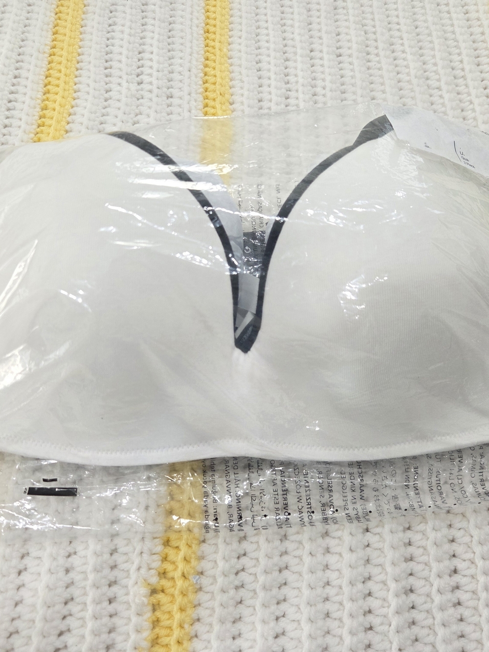 Pack Of 2 Bra White & Black 38A 93% cotton, 7% elastane, Medium stretch